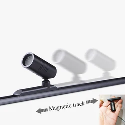 Super Mini Showcase Cabinet Spotlight Track Magnetic Light 12V Universal Adjustment Exhibition Shopwindow Display Jewelry Watch