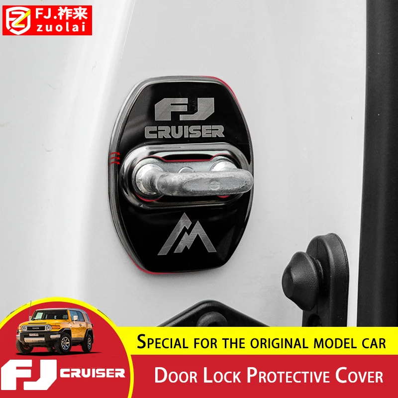 3 Pieces For Toyota FJ Cruiser Door Lock Protective Cover FJ Cruiser Tailgate Protection Limiting Stopper Solve Abnormal Noise 2