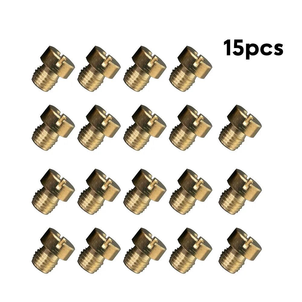 15pcs Main Jet 60-130 Set Carburetor Accessories For Dellorto PHNL Carburetors VHS-MIKUNI 12mm-17.5mm Carburettors With M6 Jets