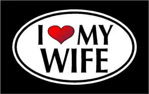 

Hot Personality I LOVE MY WIFE Vinyl Decal Sticker Motorcycle Accessories KK Vinyl Decals Waterproof PVC Car Decoration