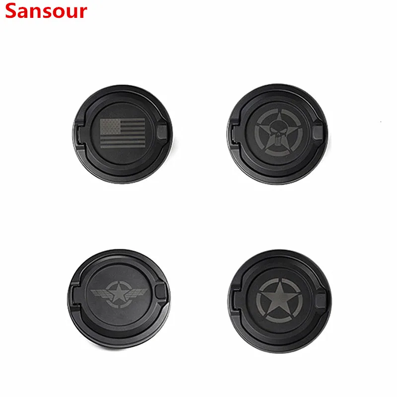 

Sansour Tank Covers for Jeep Wrangler JL 2018+ ABS Car Gas Fuel Tank Cap Cover Accessories for Jeep Wrangler JL 2019+