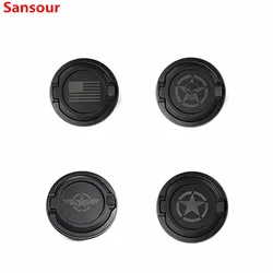 Sansour Tank Covers for Jeep Wrangler JL 2018+ ABS Car Gas Fuel Tank Cap Cover Accessories for Jeep Wrangler JL 2019+