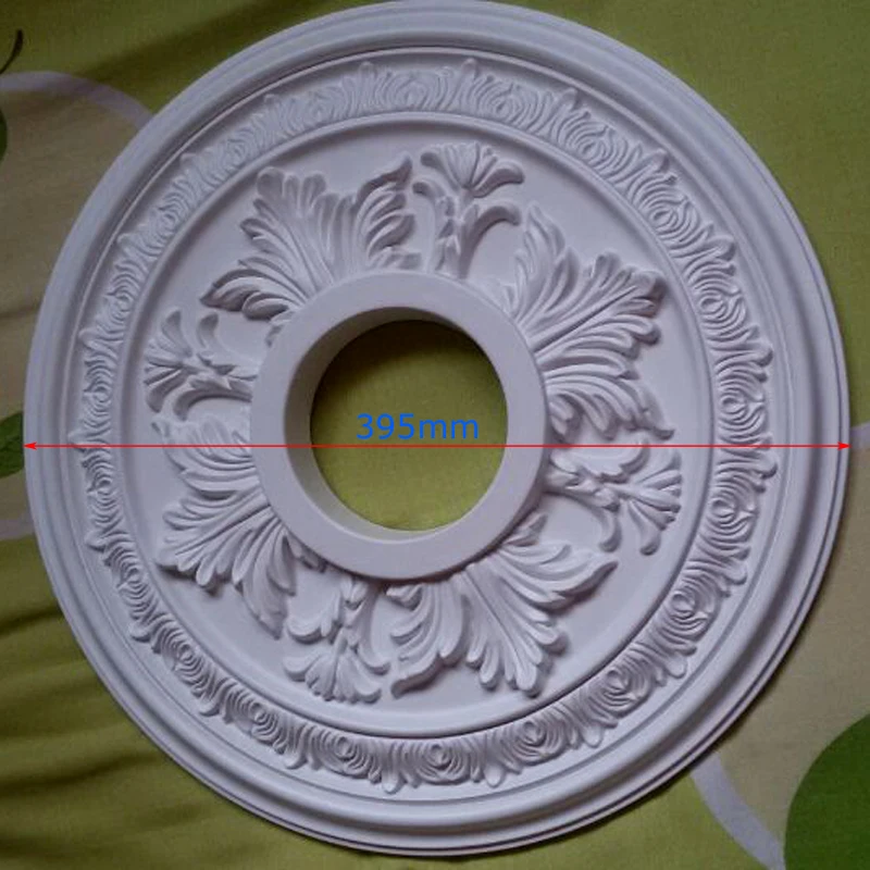 Lámpara de techo, placa roseta, PU, decorativa, rosa de techo, Base de luz colgante, Panel de decoración, moldura de techo, medallón de Patera