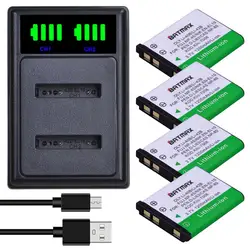 Batmax 1200mAh Li-40B Li-42B Bateria NP-45S Battery+LED Dual Charger for Olympus Li 40B for FUJIFILM fuji NP-45 NP 45A EN-EL10