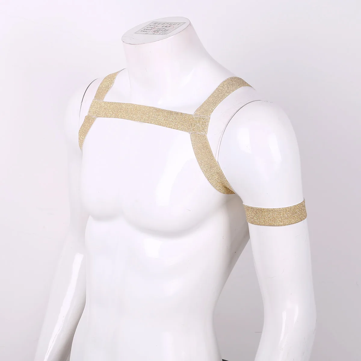 Men Shoulder Harness Straps Elastic Body Chest Harness Belt Shoulder Muscle Support Brace Sexy Clubwear Cosplay Costume Belt