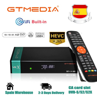 GTMedia V8X Satellite Receiver Bult-in WiFi With CA Card slot H.265 DVB-S2/S2X Update From V8 NOVA Receptor