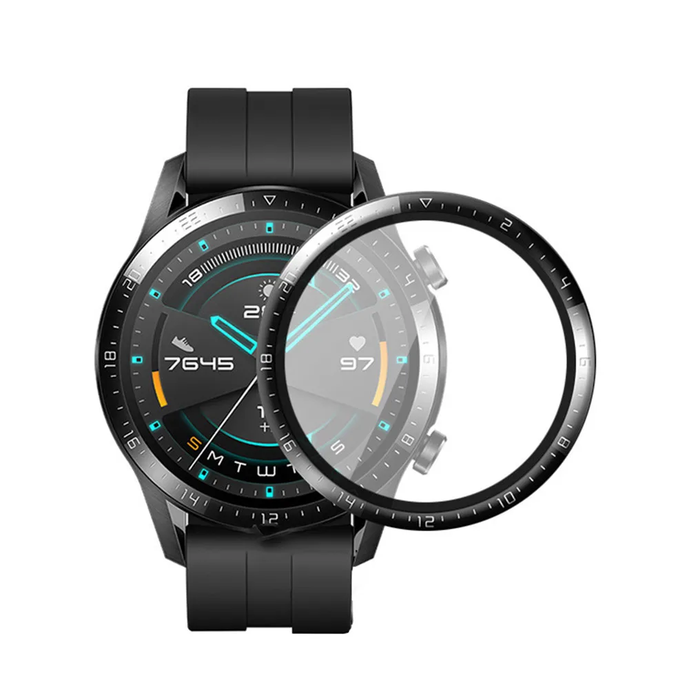 Screen Protectors For Huawei watch GT2 42mm smart watch GT2 46mm Full cover Curved Full Screen Hot Bending Film Composite Film