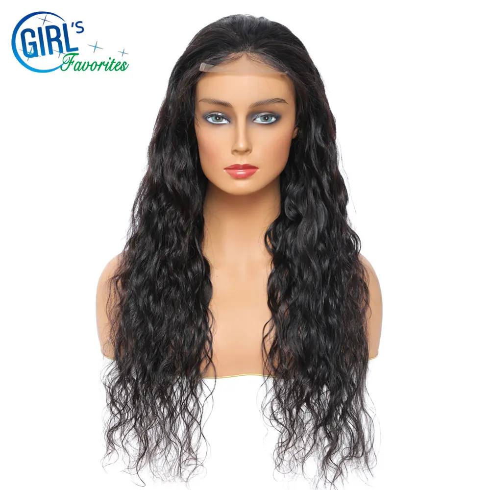 Indian Human Hair Wig 4x4 Closure Wig Natural Wave Lace Front Wig 250 Density Hd Transparent Wig For Black Women Pre Plucked