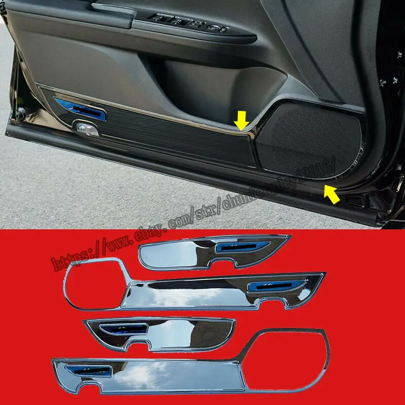 Fit For Honda Accord 2013 2014 2015 2016 stainless black Door Anti Kick Pad Protective 4pcs