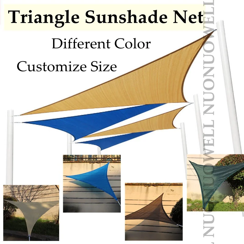 Triangle Sunshade Customize Size HDPE Anti-UV Courtyard Shading Net Retainer Sets And Accessories For Sunshade Net Used