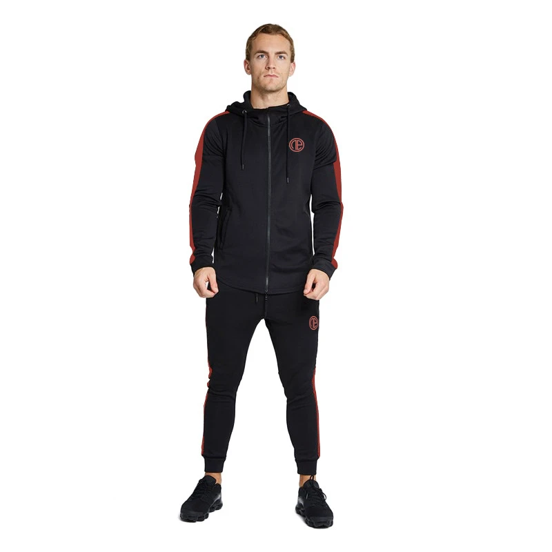 Men Sports Wear Hoodies+Pants New Mens Set Long Sleeve Stand Collar Sweatshirt Sports Set Gyms tracksuit Clothes Brand Suit