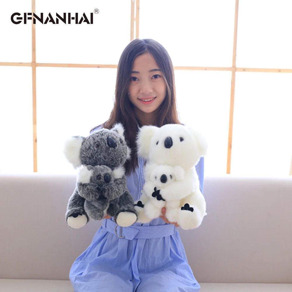 1 PC Kawaii Australia Koala Mewah Mainan Boneka Hewan Ibu dan Anak Koala Boneka Bayi Gadis Mainan Ulang Tahun Hadiah Rumah dekorasi