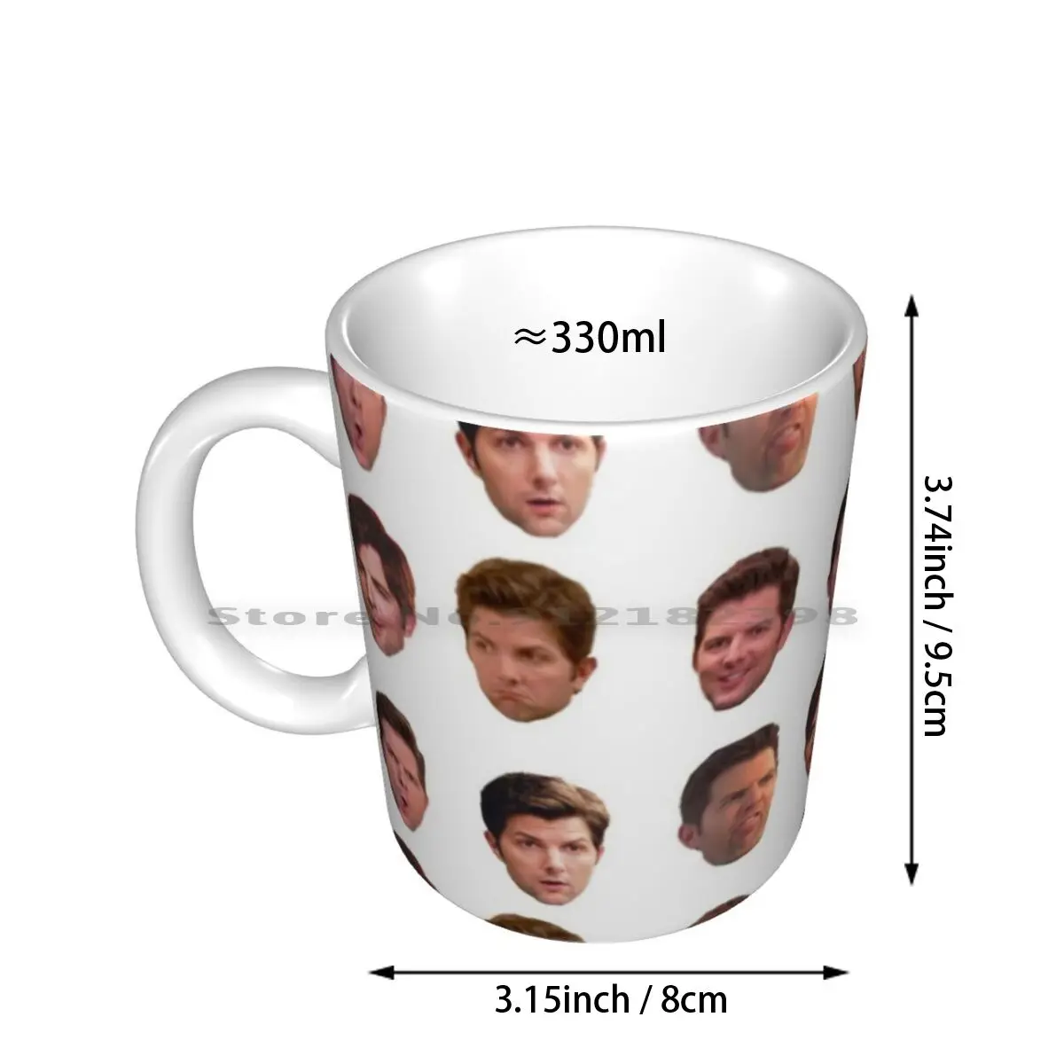 Ben Wyatt , Human Disaster Sticker Set Ceramic Mugs Coffee Cups Milk Tea Mug Ben Wyatt Parks And Rec Parks And Recreation Tv Tv