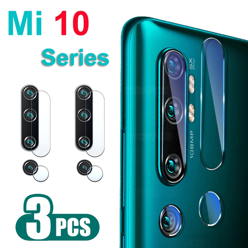 3Pcs Camera Len pellicola protettiva in vetro temperato per Xiaomi Mi 10 Pro Note 10 Pro Lite pellicola salvaschermo per obiettivo