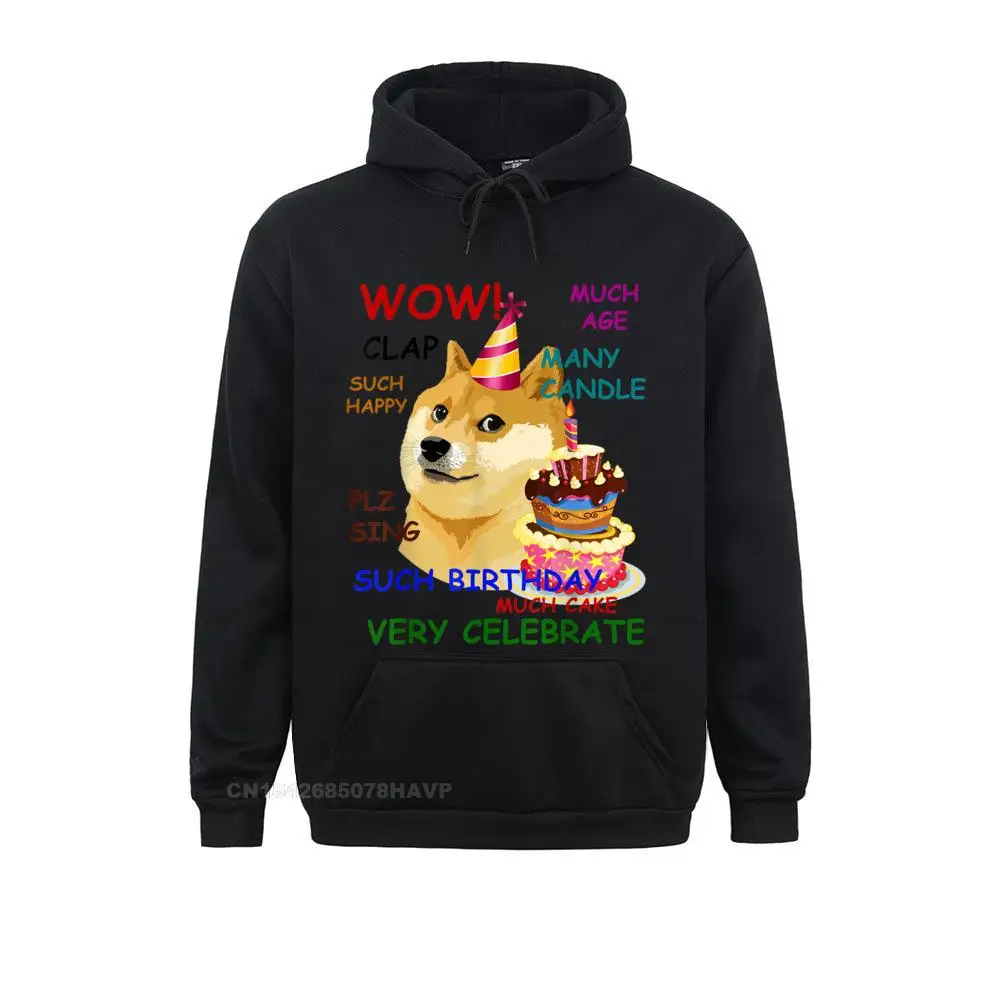 

2021 Discount Youth Sweatshirts Long Sleeve Very Birthday Doge Wow! Funny Doge Birthday Hoodie Hoodies Normal Hoods