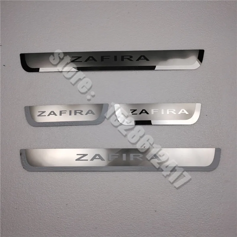 Para Opel Zafira Tourer A C para Vauxhall Zafira B 2011-2022 placa de desgaste/Umbral de puerta placa de desgaste Pedal de bienvenida estilo de coche