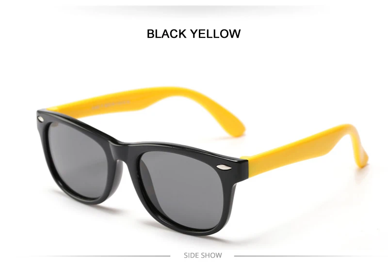 Fashoin Kinder Polarisierte Sonnenbrille Jungen Mädchen Vintage Silikon Kinder Sonnenbrille Stilvolle Safty TR90 Brillen Baby UV400 – Detail 25