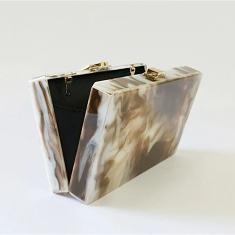 New Acrylic Clutch Purse Bags For Women Luxury Chain Crossbody Novelty Wallet Party Shoulder Wedding Evening Bag Vintage Handbag