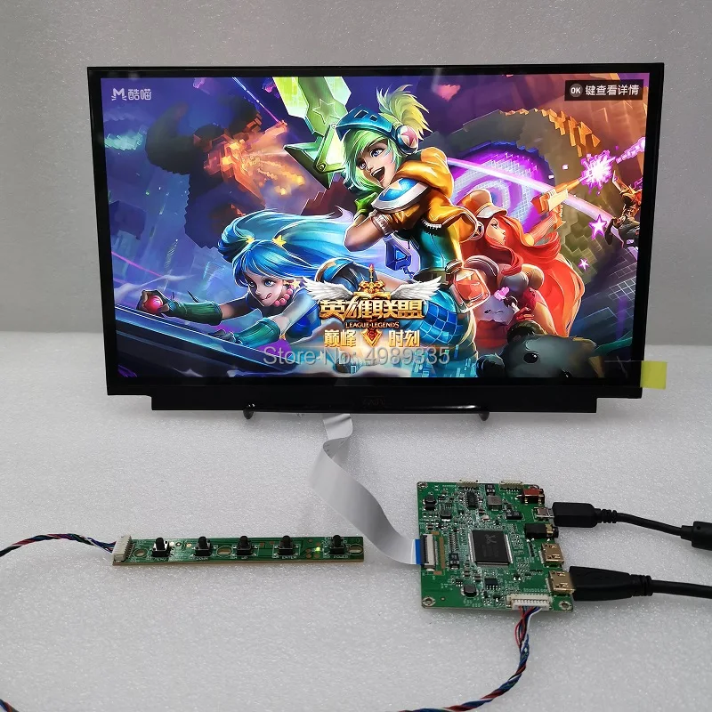 13.3 inchdisplay capacitive touch module equipped with 1920 x1080 IPS 2 mini HDMI LCD module car Raspberry Pi 3 PS3 XBox game