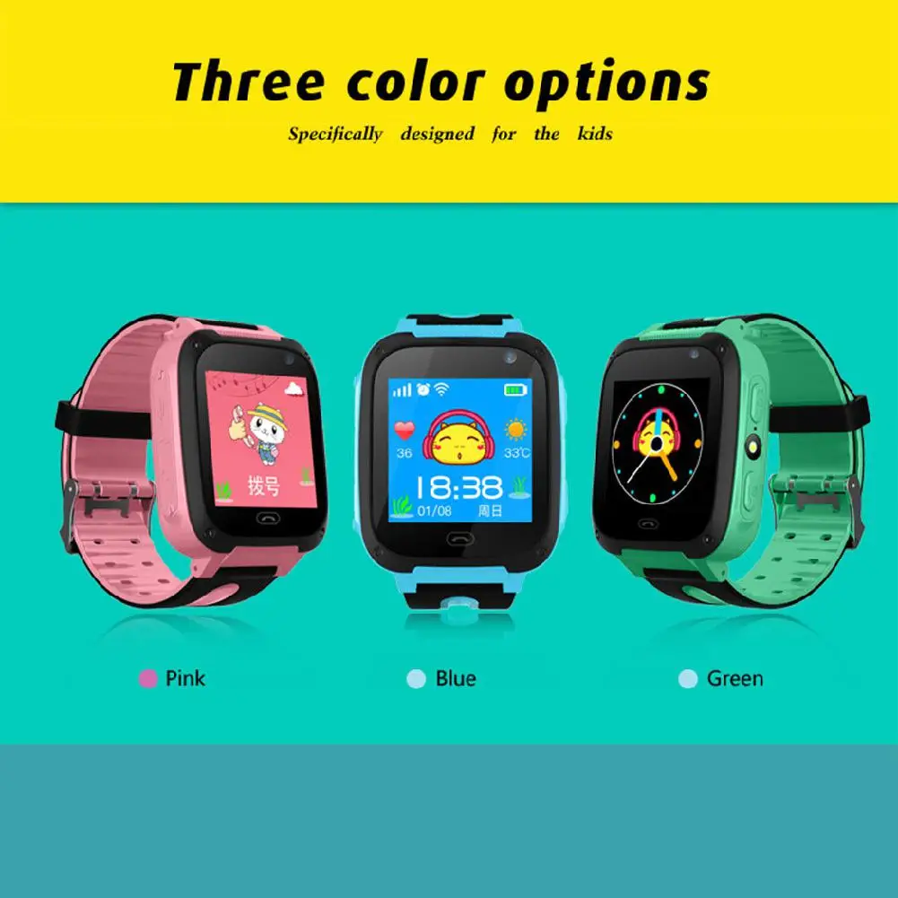 GPS Smart Watch SOS Call Location Device Tracker Kids Safe Anti-Lost Monitor GSM Smart Watch Phone for Android IOS