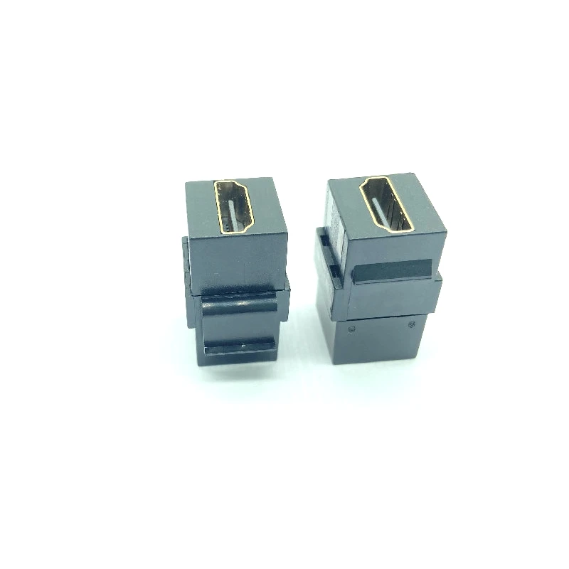 مستقيم HDTV كابل 1.4 المفاجئة في الإناث إلى الإناث F/F كيستون جاك مقرنة محول ل لوحة الحائط أبيض أسود