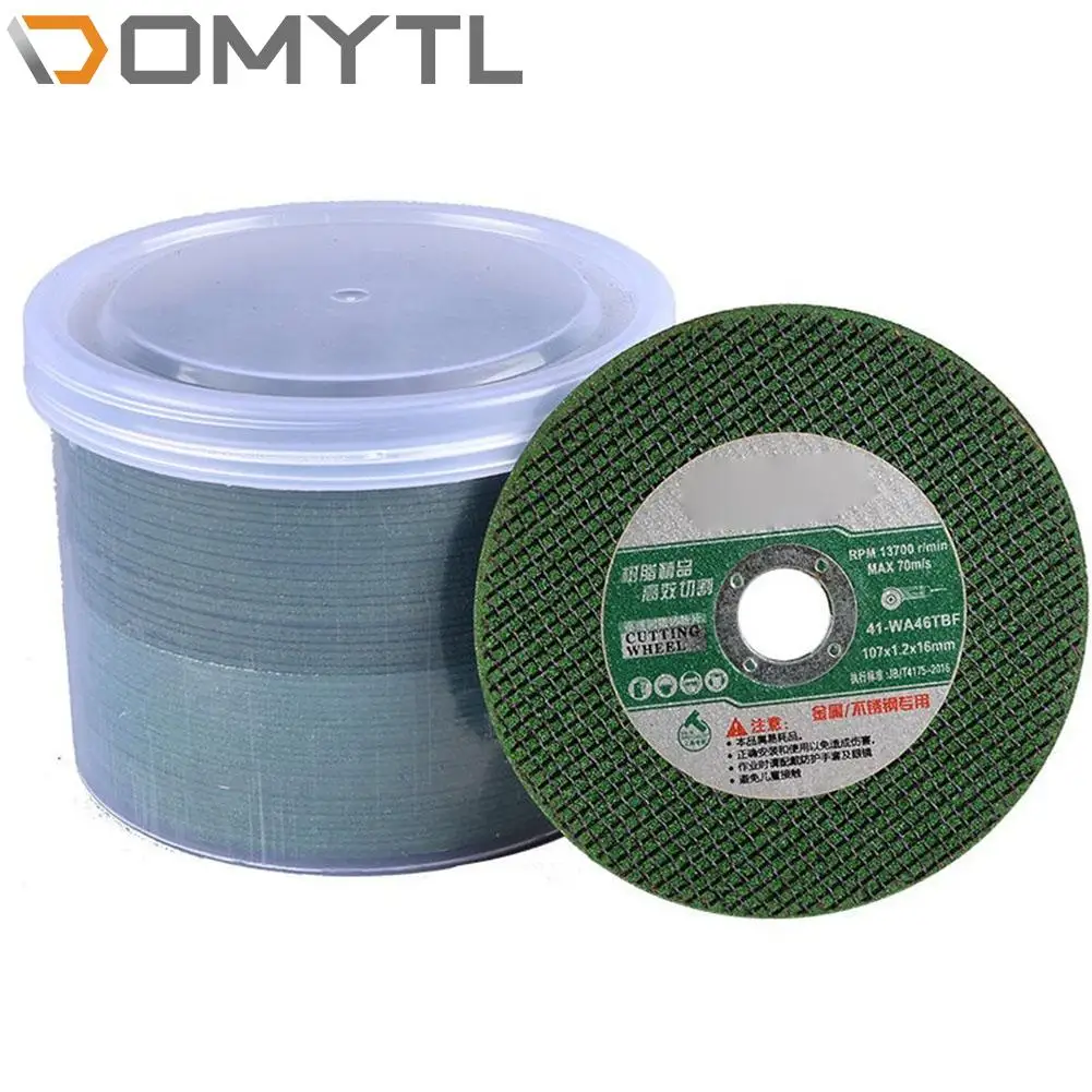 20/50Pcs เครื่องบดมุมสแตนเลสตัด107*1.2*16มม.ตาข่าย-บาง Resin บดล้อ