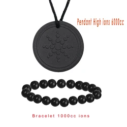 Cheapest!!! EBUTY Natural Men Bracelets 1000cc Natural Stone Female Jewelry Beads Tourmaline Charms Pendant 6000CC