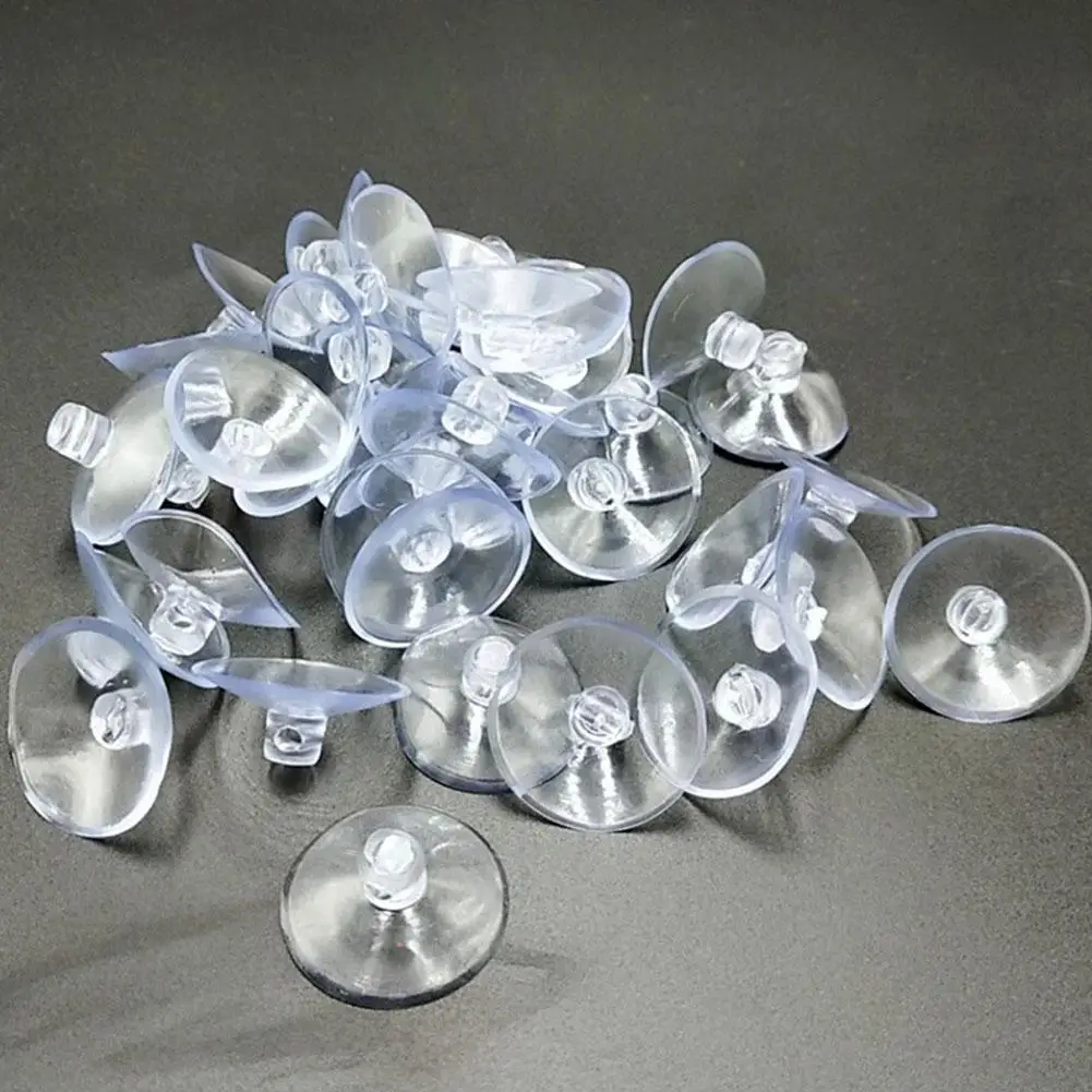 10pcs 3/4/5cm Sucker Zuig Vacuüm Cups Transparant Plastic Paddestoel Hoofd Sukkels Cup High-end PVC Vacuüm