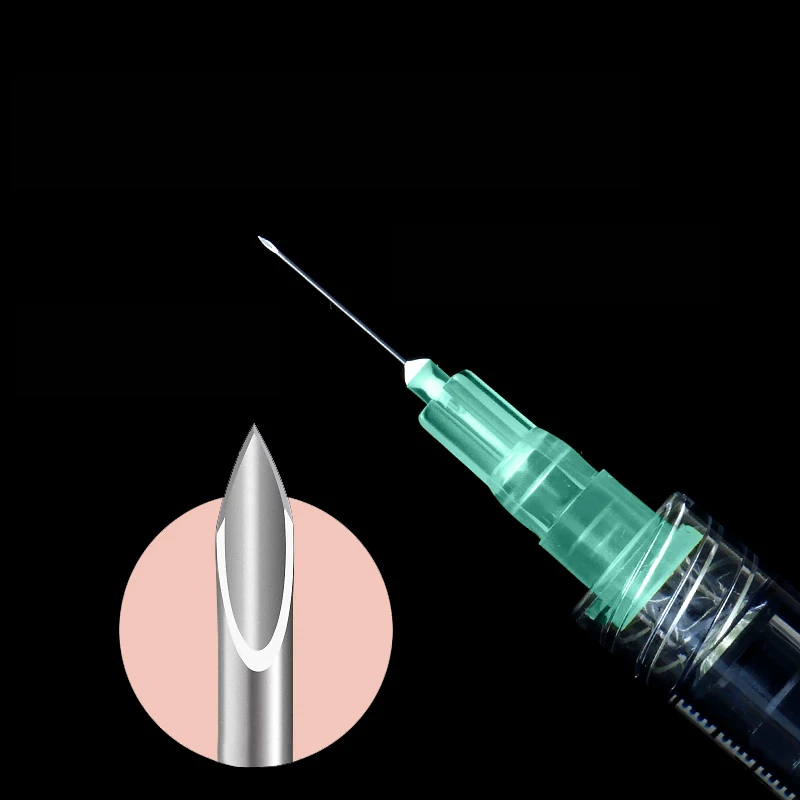 needle Piercing Transparent Syringe Injection glue Clear Tip Cap ForPharmaceutical injection needle 32G 4mm Tool Gauge