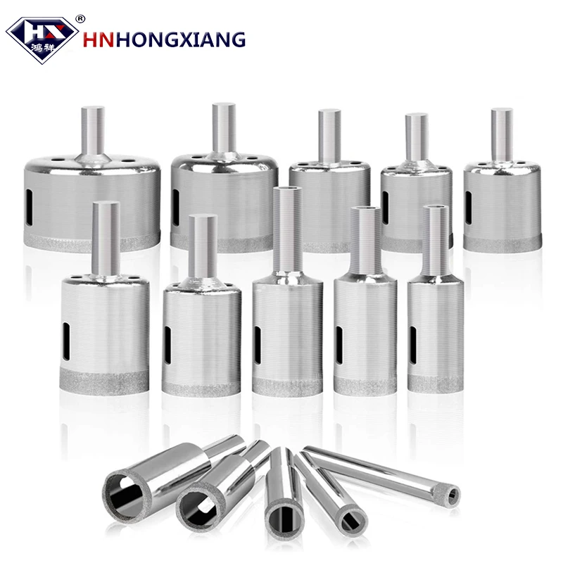 

HNHONGXIANG 15pcs Diamond Coated Core Hole Saw Drill Bit Set Tools For Tiles Marble Glass Ceramic Cut Bit Tool