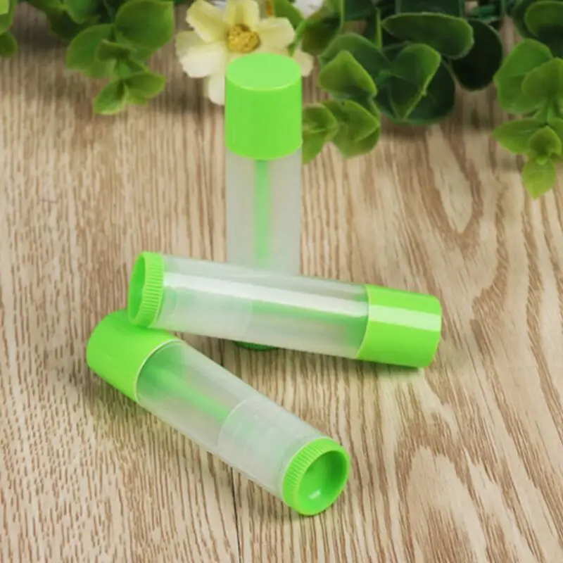 5g Empty Makeup Lipstick Packaging Tube Empty Plastic Clear LIP BALM Tubes Containers Lipstick Tube LX3169