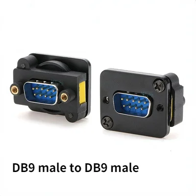 High quality VGA DB15 RS232 DB9 data cable connector DB9 Plug Panel mounting D type connector 9 15pin port socket female adapter