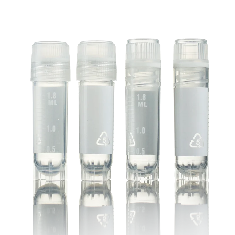 100pcs/lot 2ml Sterile Plastic Cryogenic Vials Freezing Tube with Screw Cover Cell Microbial Cryopreservation