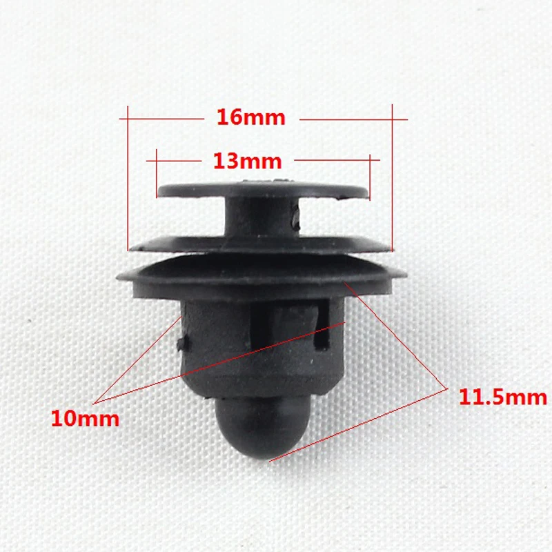 100pcs Brand New Black Plastic Clip Fastener Auto Door Panel Trim Retainers For Nissan Car accessories