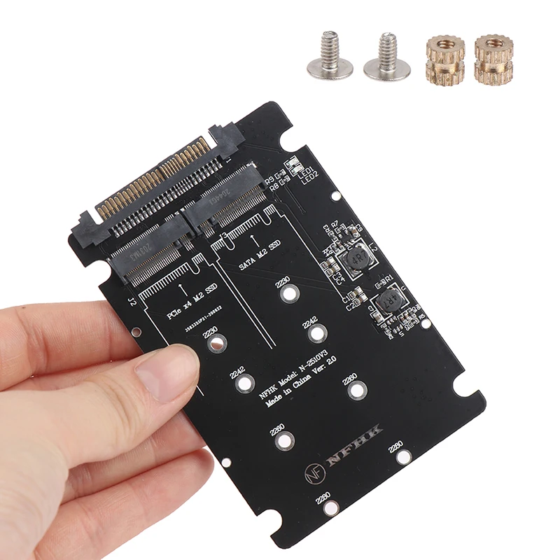 SATA M.2 ssd에서 2.5 "SATA NVMe M.2 NGFF SSD-SFF-8639 어댑터 변환기