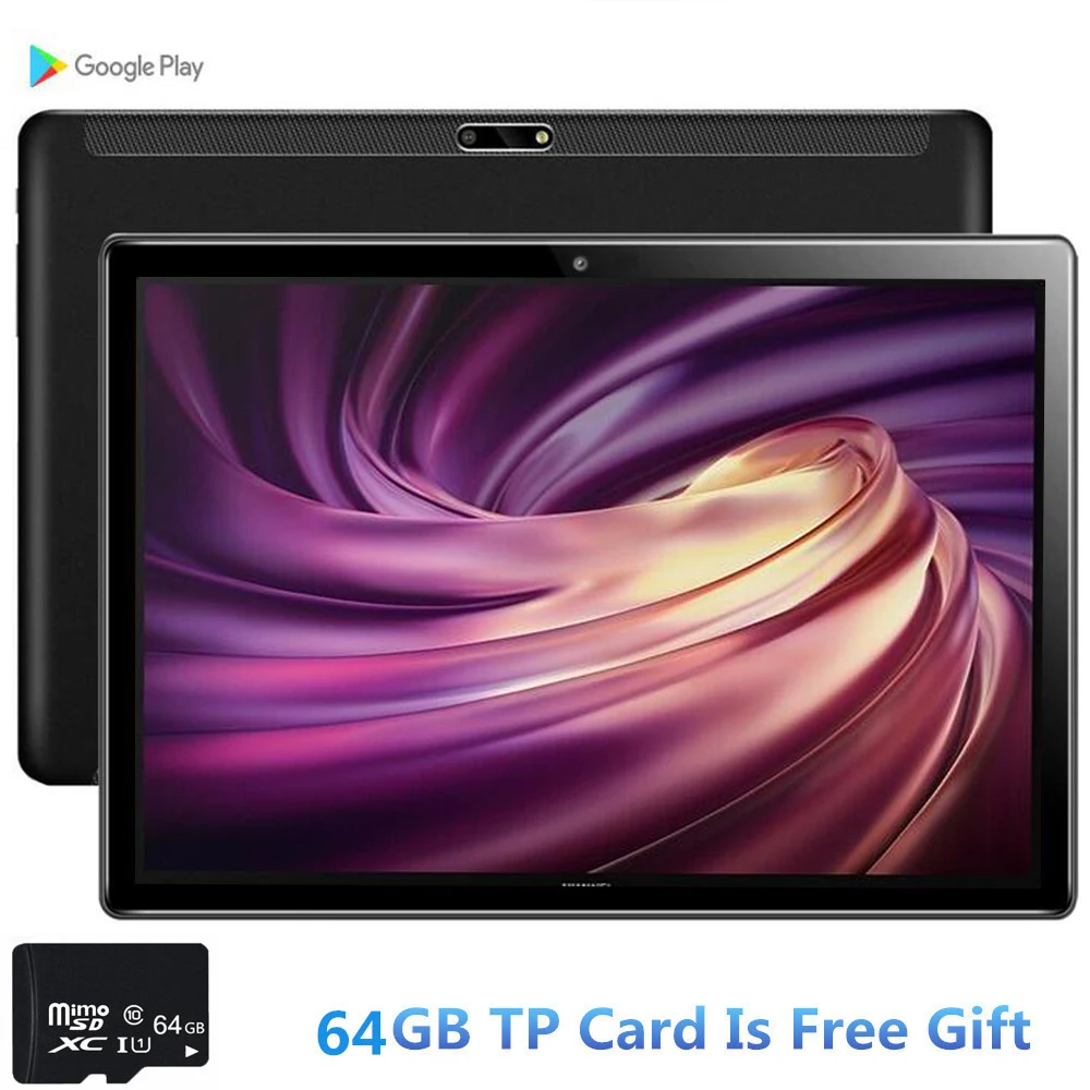 Android 10.0 4G LTE FDD Tab MTK6762 Tempered 2.5D Screen 10.1 inch tablet PC Octa Core 6GB RAM 64GB ROM Wifi GPS Tablets pcs