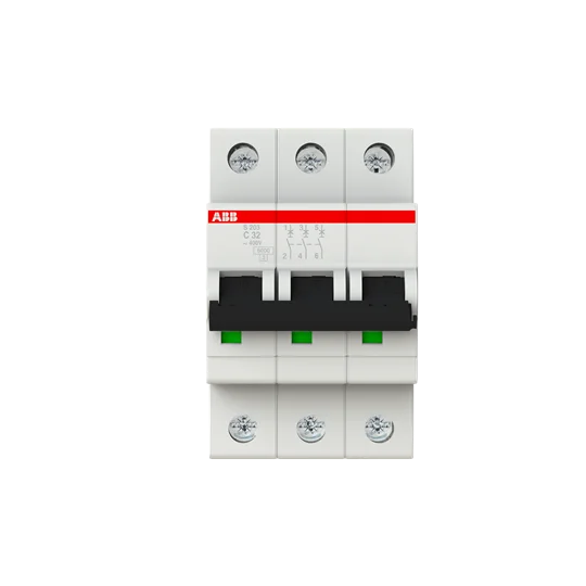 

Miniature Circuit Breaker 10113652 S203-C4 3P | 4A | C | 6KA 2CDS253001R0044