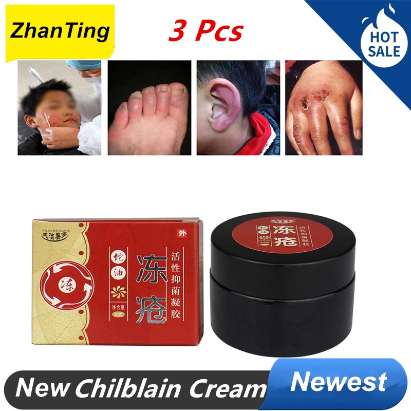 ZhanTing 3 Pcs Antifree Horse Oil Foot Cream Anti Chapping Skin Repairing Moisturizer Rough Dry Cracked Chapped Feet Heel