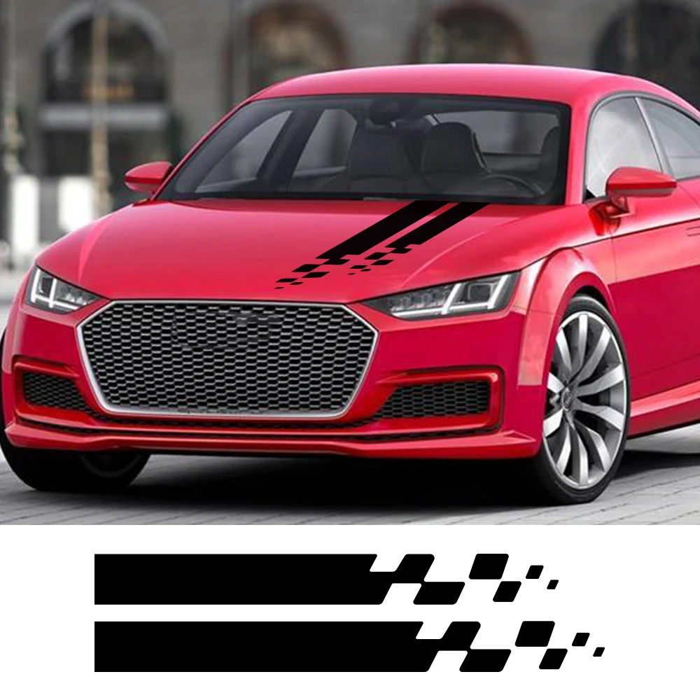 

For Ford Fiat Nissan Golf Audi VW Mini Mazda Honda BMW Volvo Car Hood Cover Stickers Vinyl Decor Decals Auto Tuning Accessories