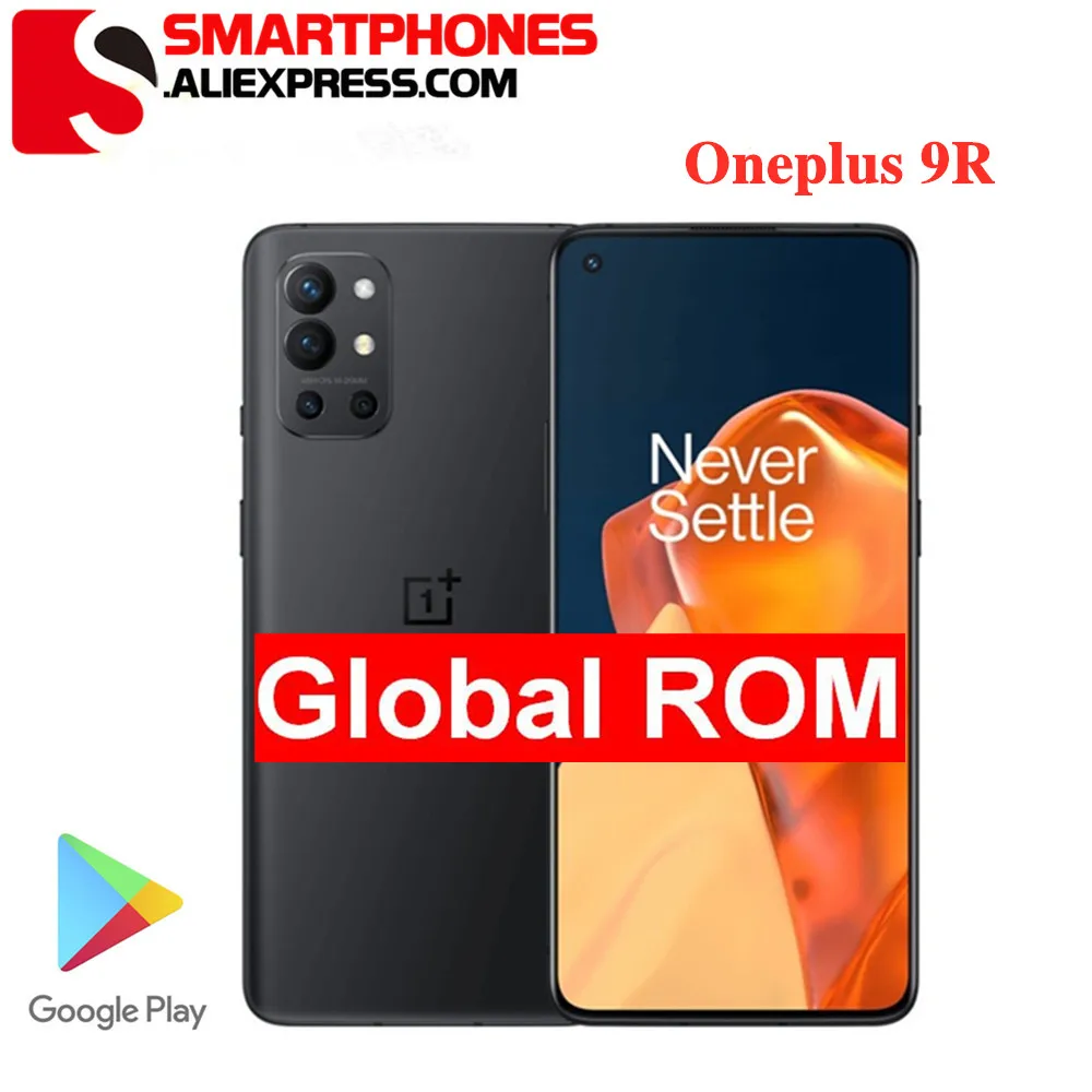 OnePlus 9R Qualcomm Snapdragon™ 870 5G Smartphone NFC 6.55 Inch AMOLED 120Hz Pupil Screen 65W Warp Charge 4500mAh 48MP Camera