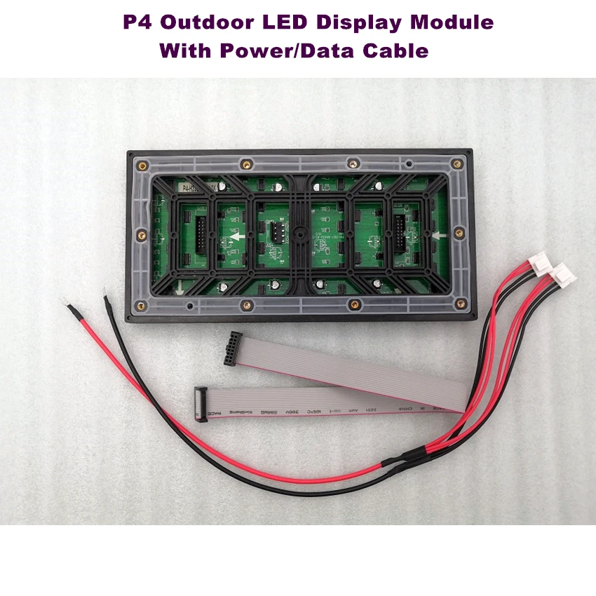 LED Display Module P4 Outdoor 256x128mm 64x32Pixel HUB75 RGB SMD Full Color LED Matrix Sign