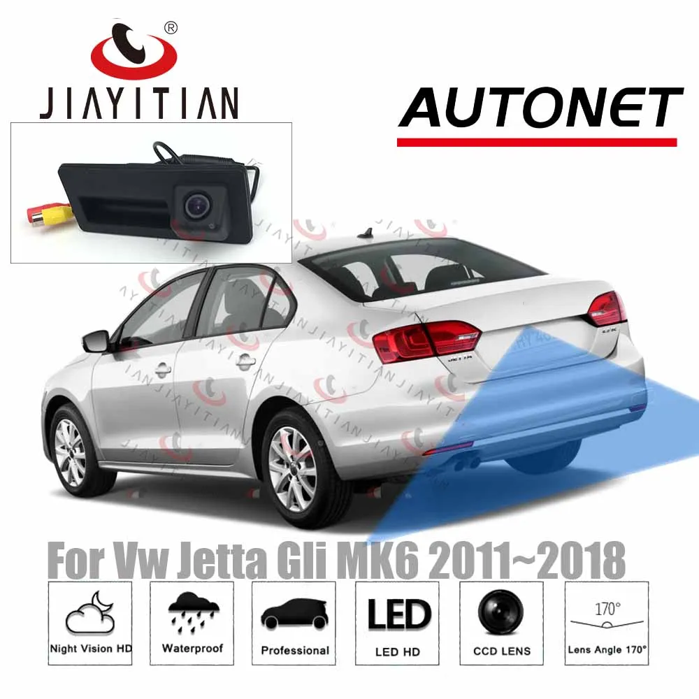 

JIAYITIAN Car Trunk Handle camera For vw jetta MK6 GLI 2011 2012 2013 2014 2015 2016 2017 2018 Parking backup Reverse Camera