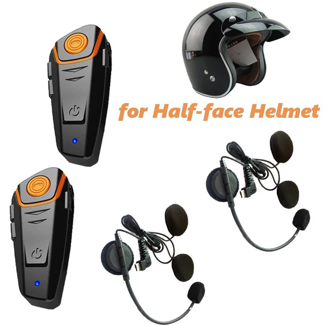 BT-S2NS Motorhelm BT Headset Intercom Moto Waterdichte Multi BT Interphone 1000M Interfones MP3 FM Intercomunicador - afbeelding 1
