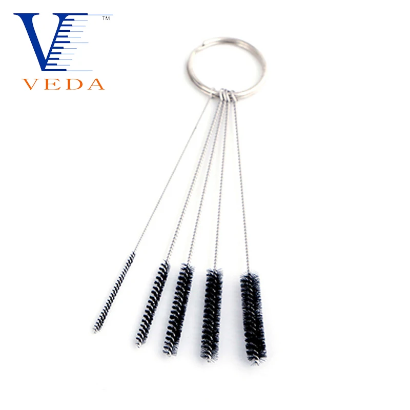 Kit de limpeza de bico de agulha, aço inoxidável, ferramenta de reparo de pistola de pulverização, para pintura corporal, tatuagem, aerógrafo, ferramenta de limpeza