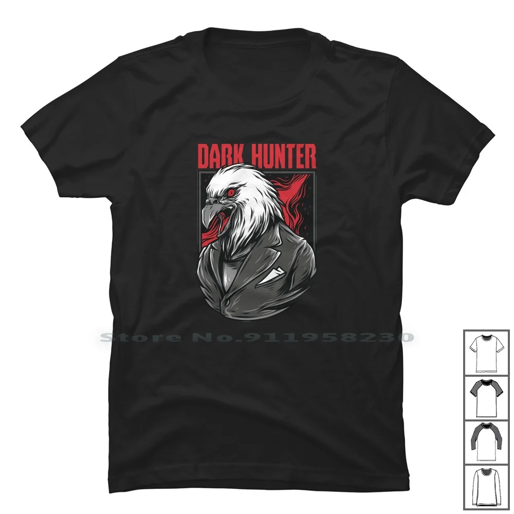 Dark Hunter T Shirt 100% Cotton Pop Culture Culture Travel Hunter Eagle Ture Ping Hunt Geek Dark Ark Geek