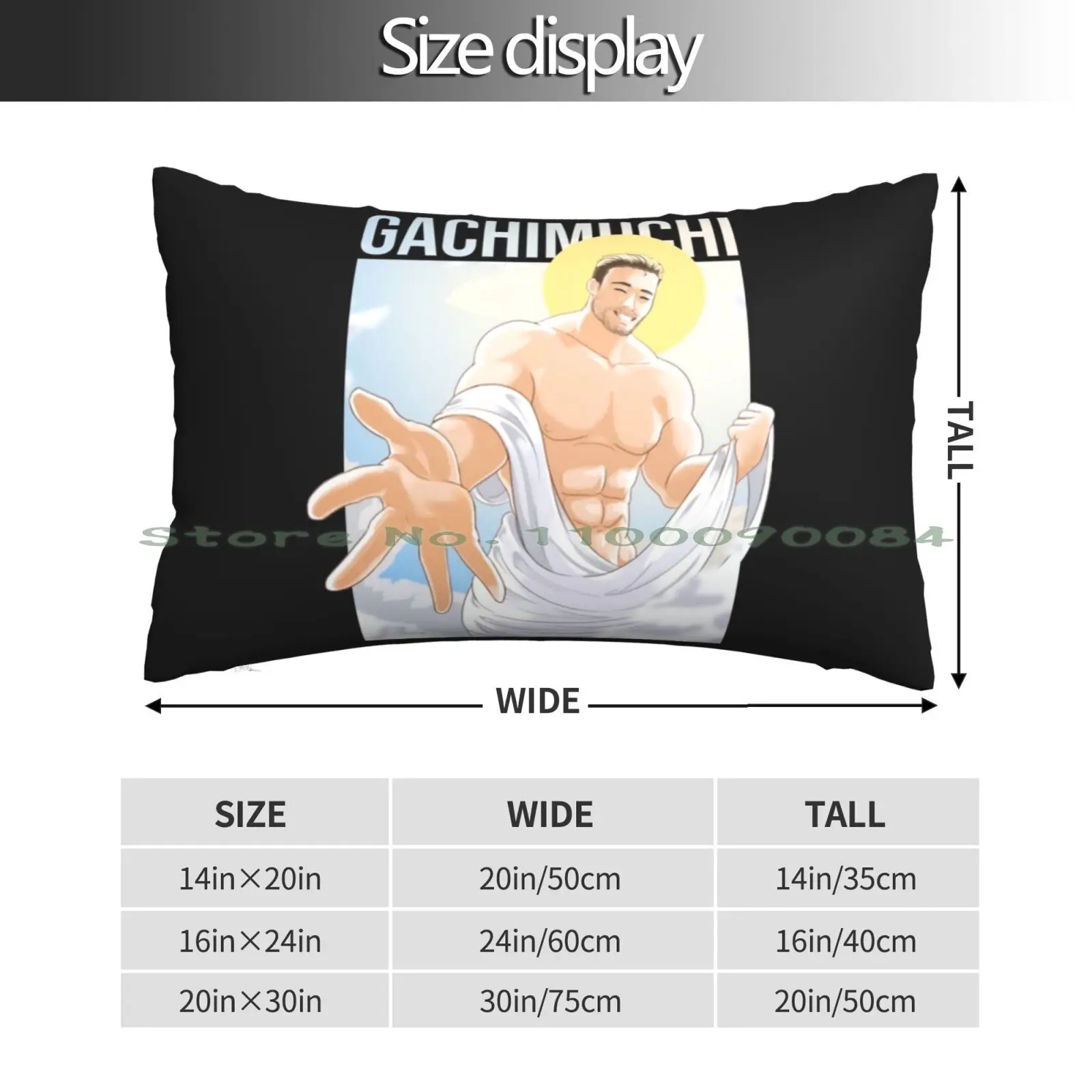 Billy Gachimuchi-Billy Herrington Pillow Case 20x30 50*75 Sofa Bedroom Lipstick Pattern Cute Makeup Beauty Fashion Girly Kylie