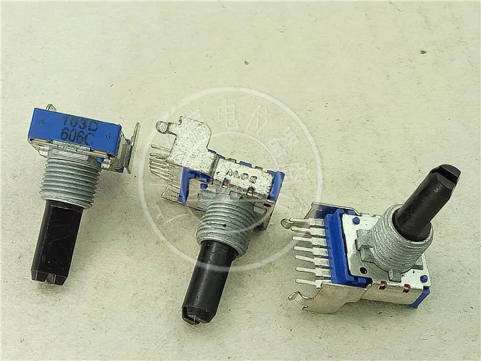 Original new 100% 142 Type horizontal double potentiometer 7pin with middle point C10K D10K handle length 21MMF (SWITCH)