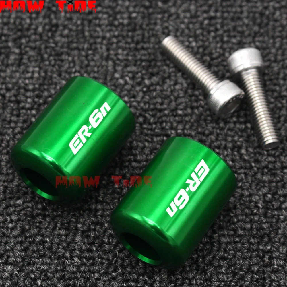 Suitable for motorcycle KAWASAKI CNC handlebar handle end cover sliding laser logo for ER6N ER-6N IS 6N ER6 N 2009-2017