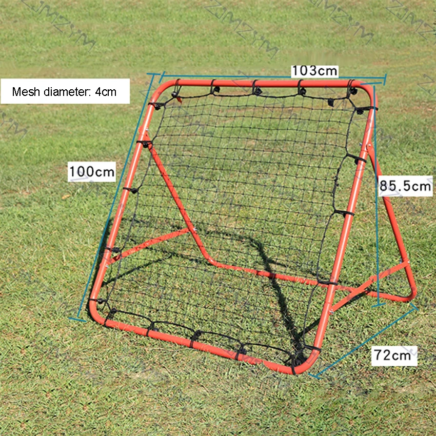 Football Rebound Net Door Steel Pipe Soccer Gate Bounce Practice Mesh Golf Baseball Hockey Shooting Assist Training Equipment