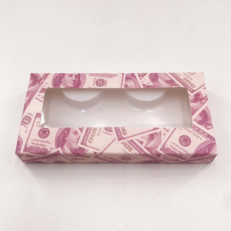 Dramatic Mink Lashes Soft Paper Lash Packaing Empty Money Lash Box